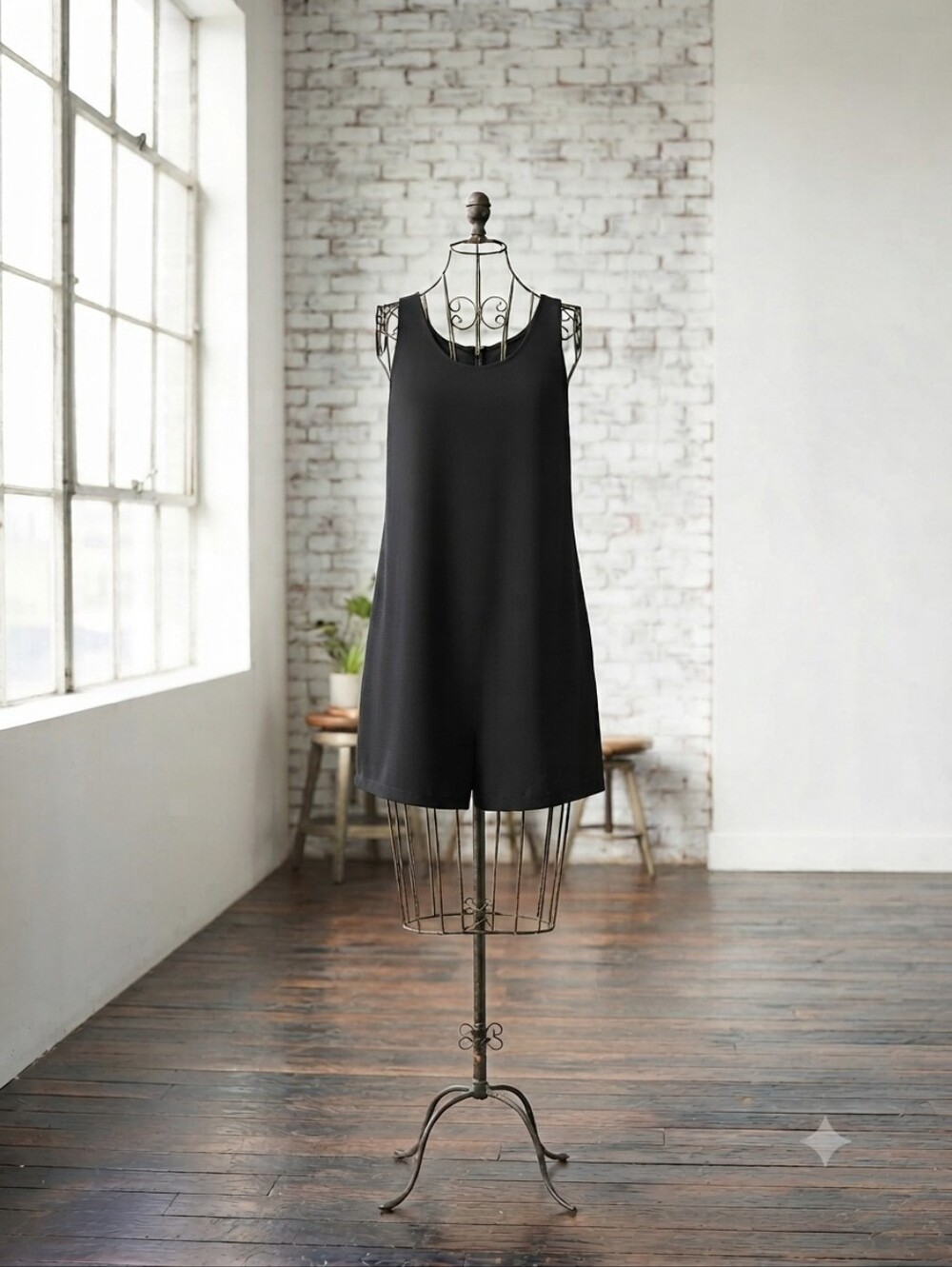 JODIFL Black Sleeveless Romper